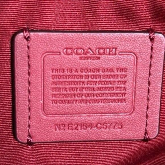 Coach Tote Bag 27 Color Block Horse and Carriage C5775 Bright Violet $328 - Picture 8 of 16